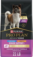 Dry Dog Food AdvantEDGE Senior Support Plus Chicken and Rice 22lb. Free Shipping 3.41 per pound