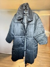 Used Issey Miyake Quilted Down Coat Size M Black Length 41 Inches
