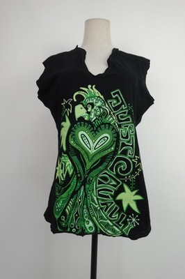 JUST CAVALLI BEACHWEAR TOP SHIRT DAMEN GR 48 T-SHIRT WOMAN ITALY VINTAGE
