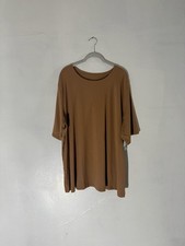 Nine West Soft Spun Women’s Plus 4X Top | Brown Taupe Oversized Tunic | Stretch