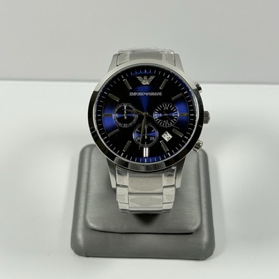 #ad Emporio Armani AR2448 Men#x27;s Stainless Steel Chronograph Watch $99.99