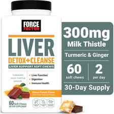 Force Factor Liver Detox + Cleanse with Milk ...