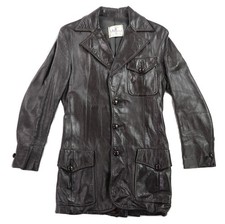 VTG 60s WILSONS House of Suede USA Men’s 34 XS Brown Leather Jacket Coat