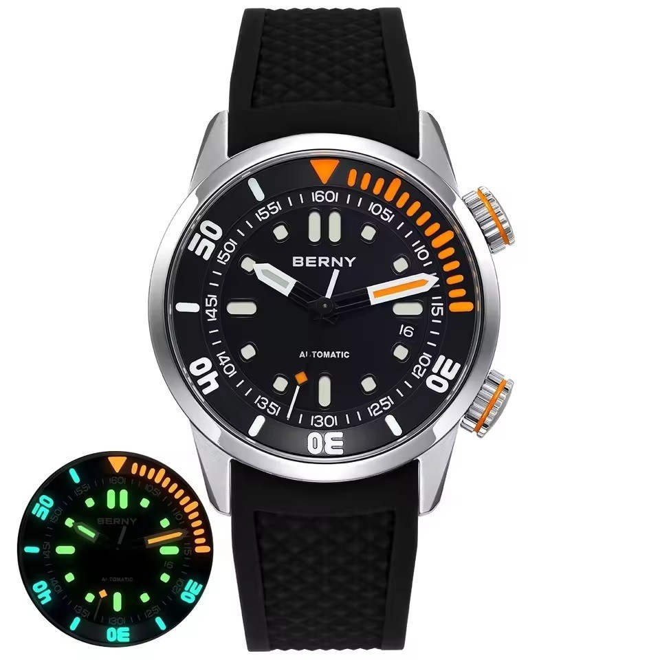 42mm 20ATM water proof diver watch luminous swim sport Japan Miyota 8215 for men
