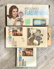 Vintage Sylvania Blue Dot Flashbulbs Lot   M3B  AG1B   Old Boxes, Missing Bulbs