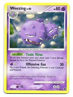 Weezing 31/106 Rare Great Encounters LP