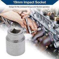 Schlagschrauber-SteckschlüSseleinsatz Mit 19Mm Antrieb,36Mm,6-Kant,62Mm LäNge