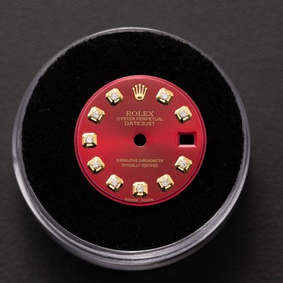 Rolex 26mm Eigener Rot Diamant Zifferblatt für Datejust / des Präsidenten Uhren