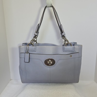 Coach Penelope Periwinkle Leather Satchel Blue Shoulder Bag