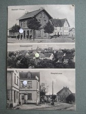 alte AK  Pölzig Bahnhof Straßenszene Hauptstraße Bahnpost