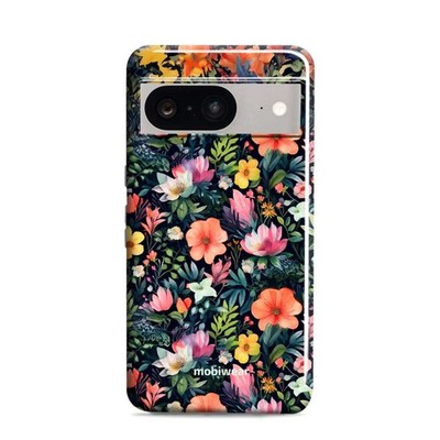 Handyhülle für Google Pixel 8 Mobiwear Case Cover Schutz Hülle Etui Bunt-Blumig