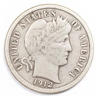 1912-P Silver Barber Dime Very Fine (VF)