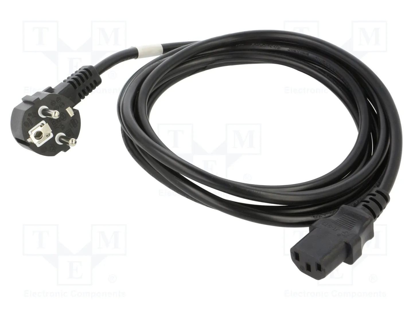 Cable alimentación CEE 7/7-IEC 320 C13 3m CA-C13C-11CC-0030-BK - Imagen 3