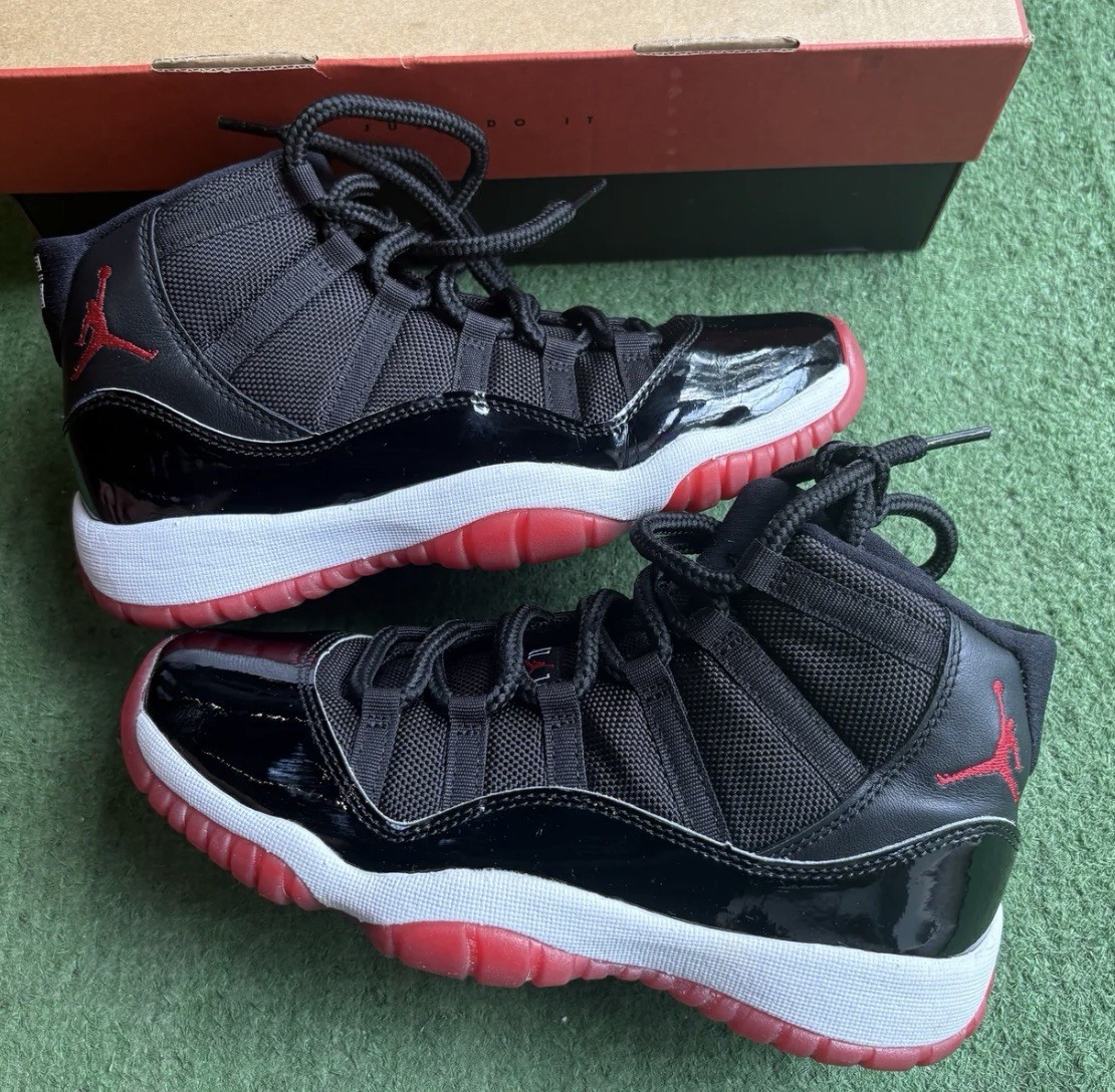 Jordan 11 Retro Bred (GS) 378038-061 Size 5Y With Box | eBay