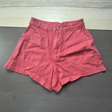 Universal Thread Shorts Women s sz 4 Chino High Rise Pockets Pink/Salmon