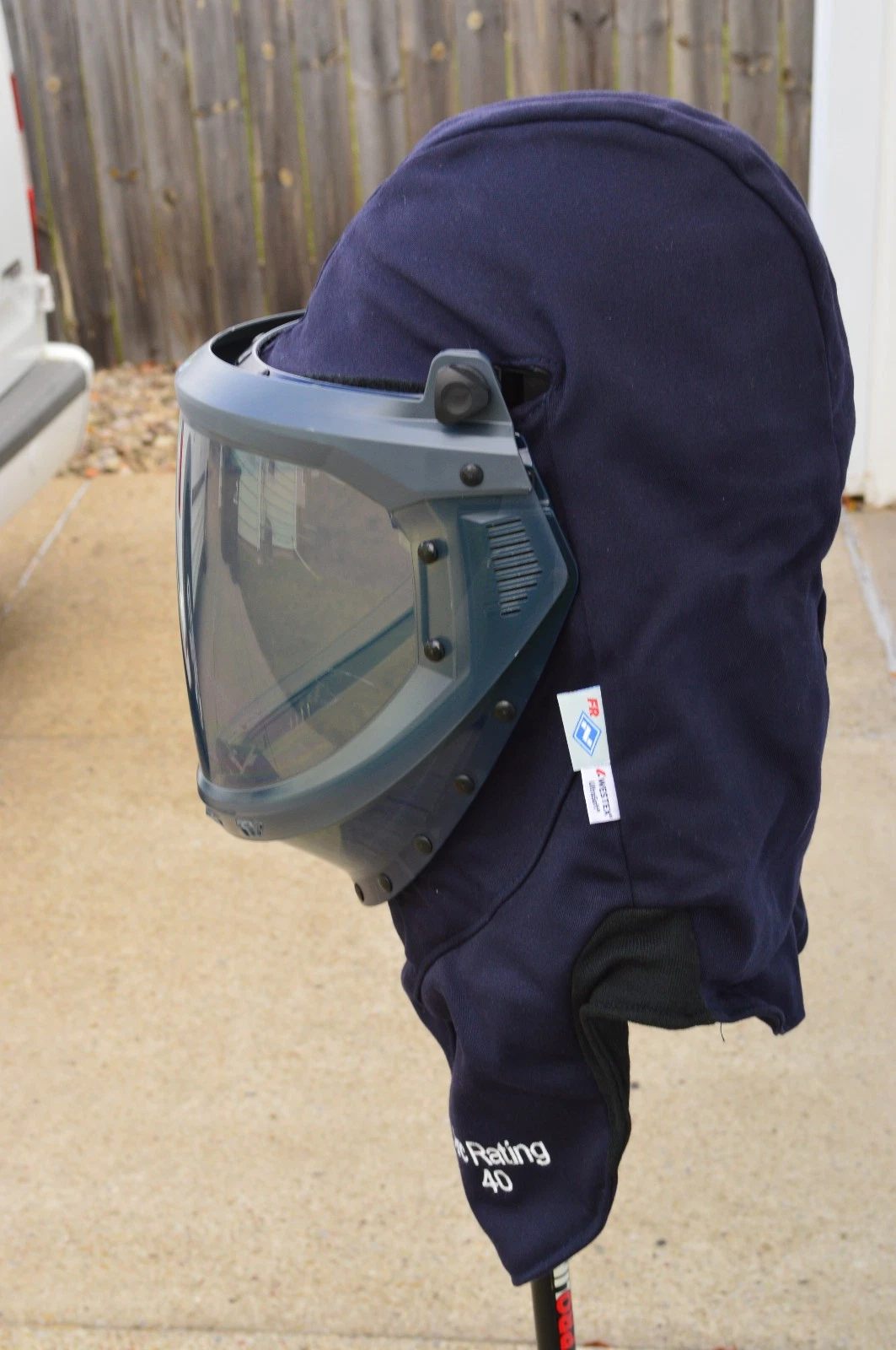 ARC FLASH HOOD NATIONAL SAFETY APPAREL H65UQUQ40LF with SHIELD - product detail image 3