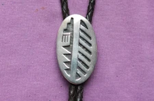 Vintage Hopi Sterling Silver Native American Bolo Tie