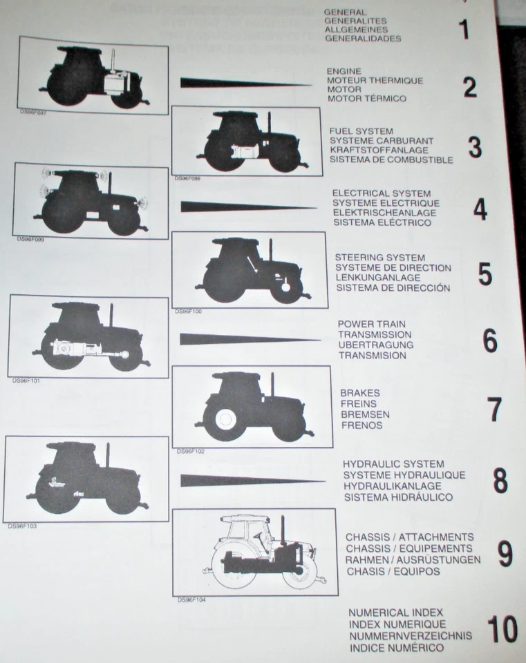 Libro manual de catálogo de piezas de tractor McCormick CX70 CX80 CX90 CX100 7-2100 2/01 OEM Foto 2 de 4
