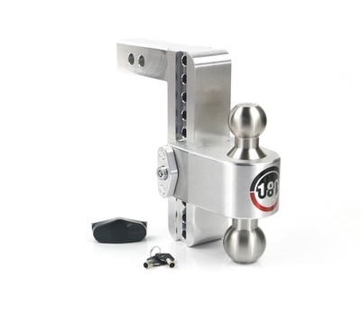 Weigh Safe Hitches LTB8-2 Adjustable 180 Degree 8'' Drop Hitch Ball Mount