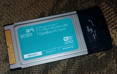 3Com 3CRSHPW796 OfficeConnect 11Mbps CardBus Wireless LAN PCMCIA WLAN WiFi Karte