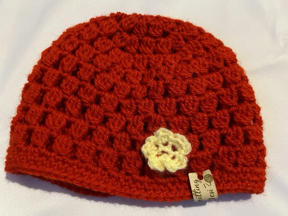 Sombrero de bebé de ganchillo hecho a mano gorro de bebé NUEVO MANO ganchillo bebé recién nacido gorro sombrero Foto 4 de 4