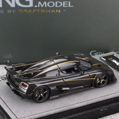GRYNING 1:43 Koenigsegg One:1 Carbon/Golden Diecast Model Car Collection GE004B - Picture 8 of 14