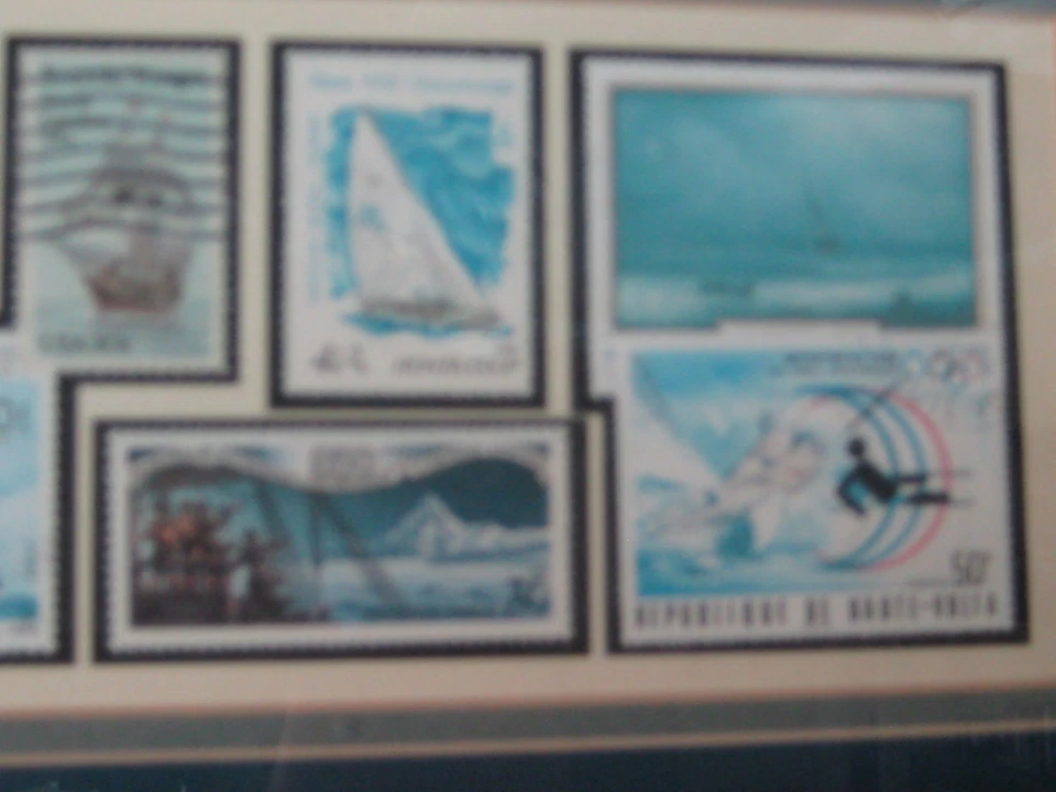Framed sailing themed stamp collection - Image 4 of 4