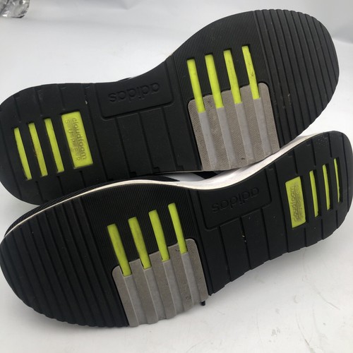 Adidas Mens Cloudfoam Comfort Shoes Size 11 PWI 001001 Black Neon Green - Picture 7 of 9