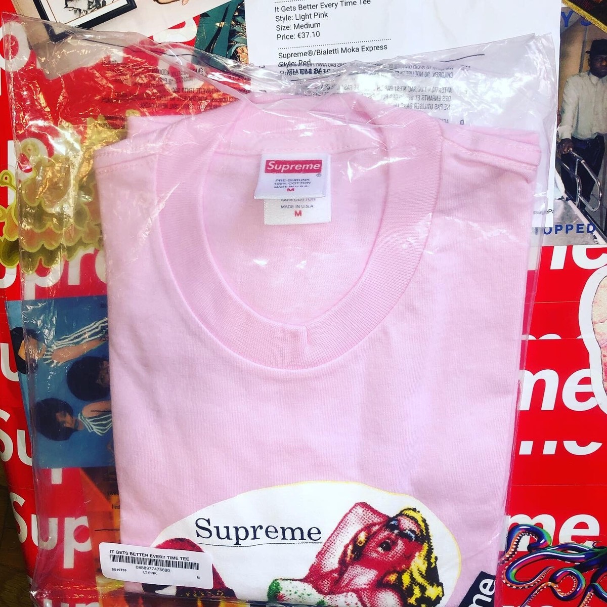 トップス Supreme It Gets Better Every Time Tee Supreme It Gets Better Every Time Tee (SS19) - $38