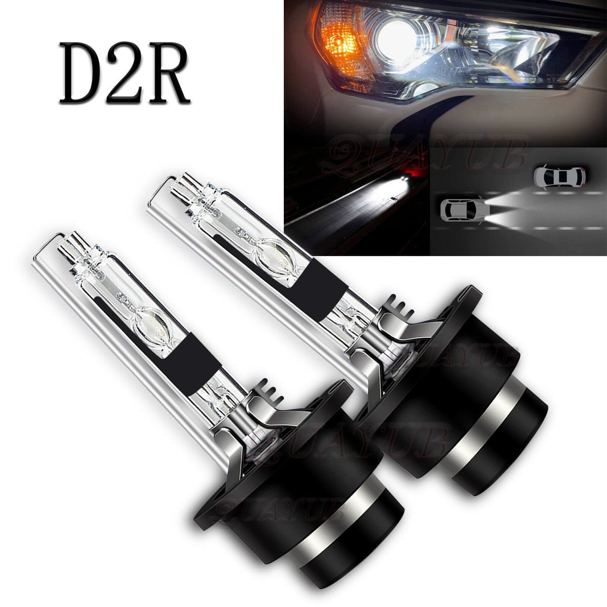 Pack 2 Bombillas HID D2R 6000K 35W – OEM Para Faros, Compatible Con Philips, Osram, Sylvania