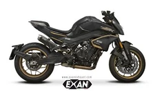 CF Moto 800NK 2023-2024 Exan Exhaust Slipon Silencer Muffler X-ONE Black Steel