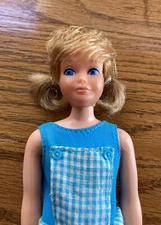 Pose N Play Skipper Doll #1199 Original Swim Suit Shiny Blond Hair NM