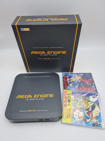 CONSOLE MEGA ENGINE CD-Rom² Player DARK GREY MEGA CD AND PC ENGINE BRAND NEW