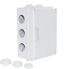 Waterproof Plastic Project Enclosure ABS IP65 Electrical Junction Box w/ Stopper