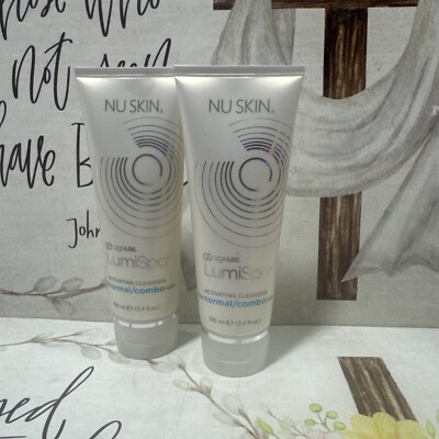 NU SKIN ageloc LumiSpa Activated Cleanser Normal/combo Skin,3Pack 3.4 Fl Oz