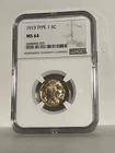 1913 Type 1 Buffalo Nickel 5C, NGC MS64
