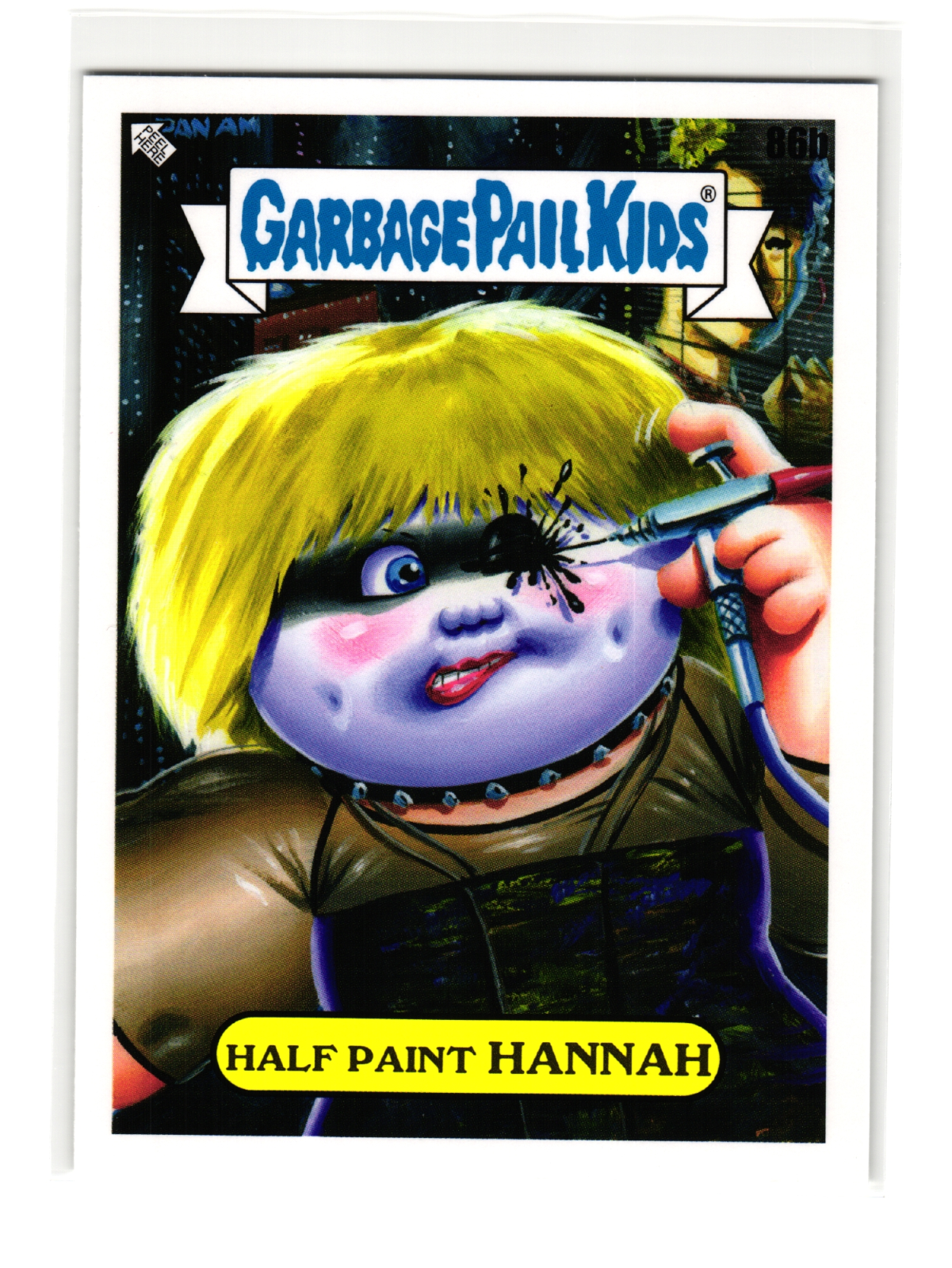 Half Paint Hannah 2023 Garbage Pail Kids Blade Runner Parody Card 86b