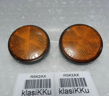 Pair Honda C90 C700 C900 Cub 70 C70 Passport Deluxe Front Reflector Reflex RL 