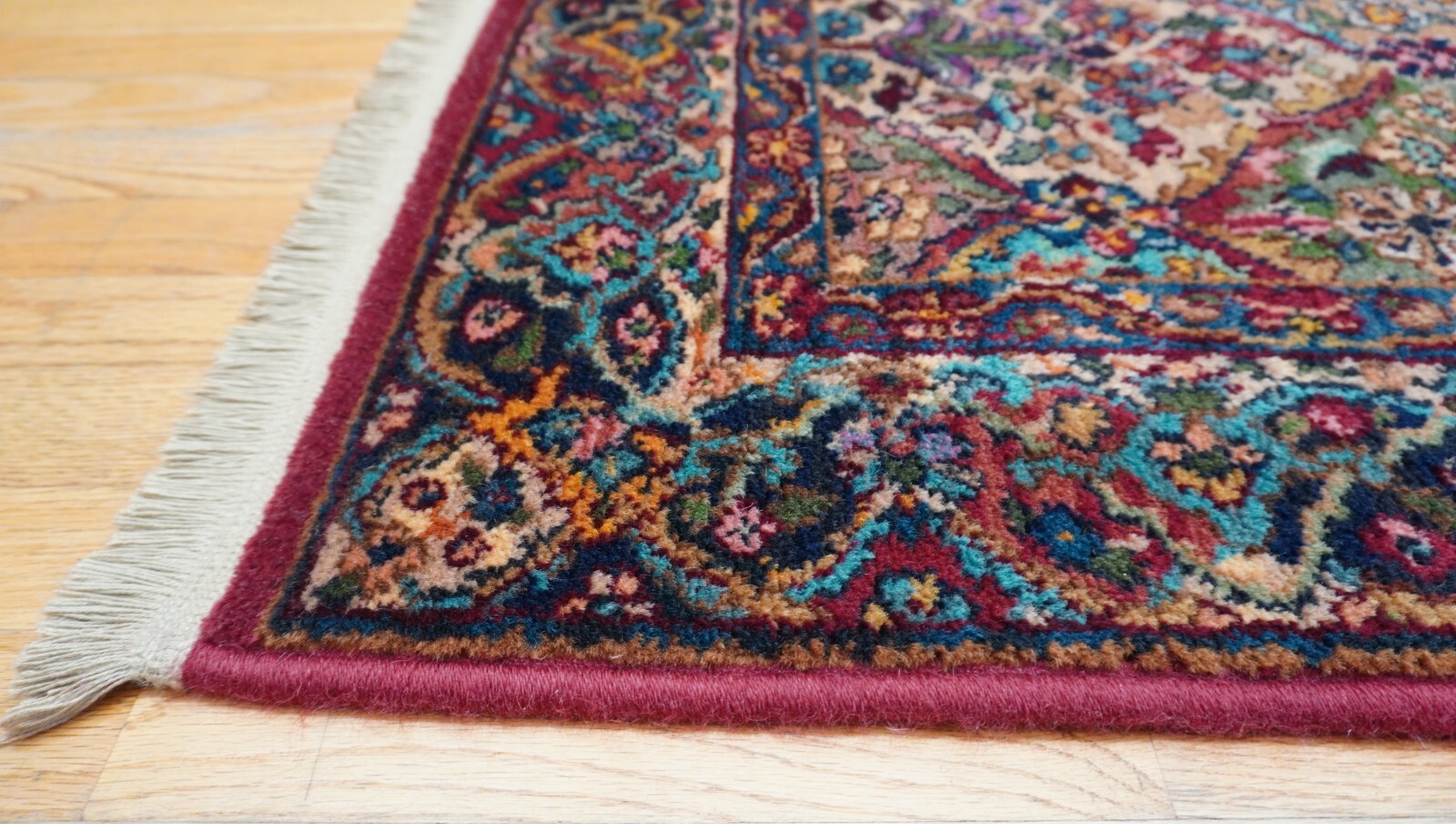 Authentic Karastan 717 Multicolor Panel Kirman Wool American Area Rug 4