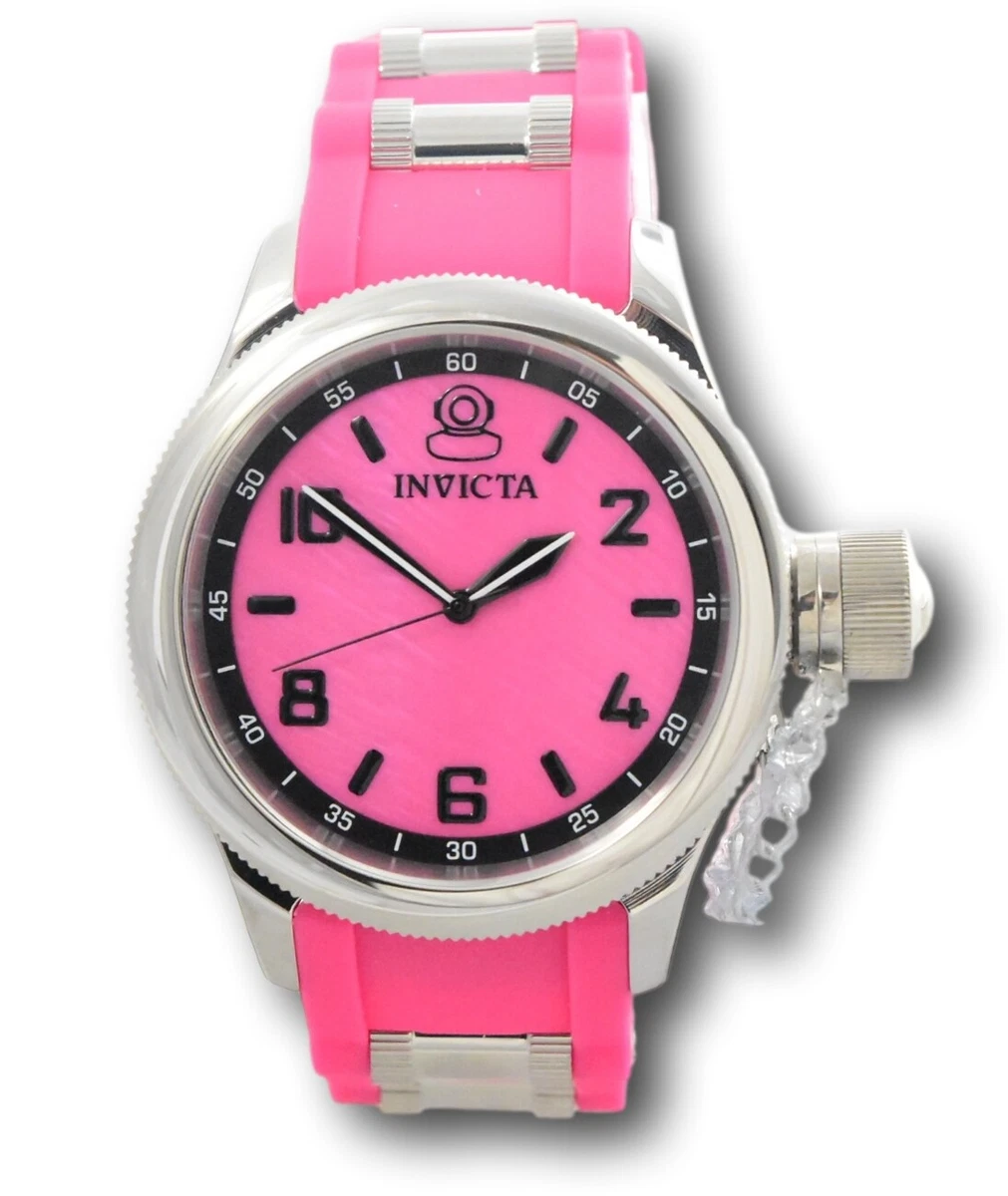 Pink invicta watch sale