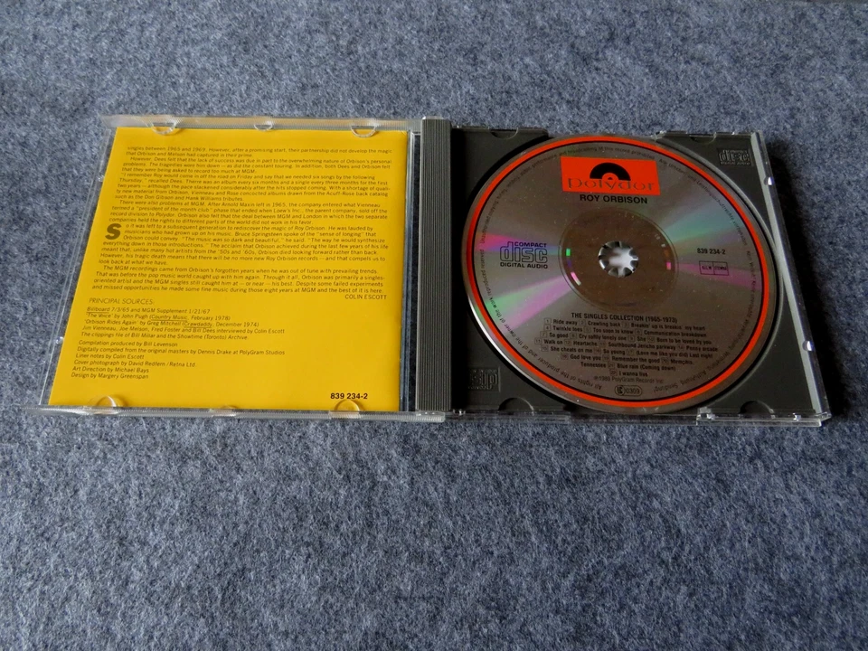 Roy Orbison – The Singles Collection 1965-1973 ( 1989 ) - Bild 3 von 3