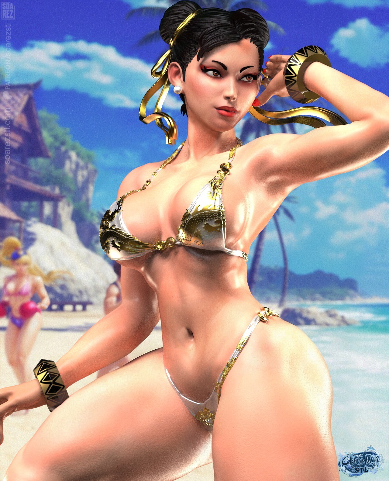 Chun-Li Resin Figure – 1/6 Scale, 12K High-Detail Model Kit – Hand PAinted