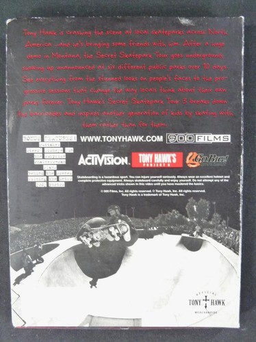 Tony Hawk's Secret Skatepark Tour 3 Skateboard DVD Video mit Poster - Bild 4 von 4