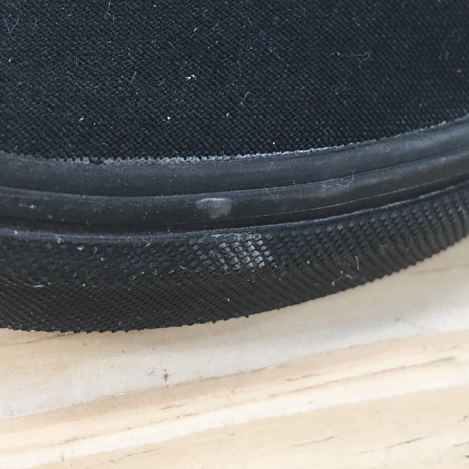 Vans Zapatos Niños 3 Old Skool Tenis Sin Cordones Negro Lona Comodidad Parte Superior Baja 721278 Foto 3 de 4