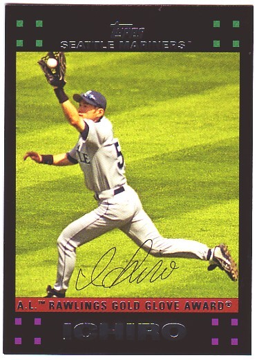 2007 Topps Red Letters #313 Ichiro Suzuki GG - NM-MT
