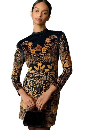 knee length dresses for ladies Simon Floral V-Neck Midi Dress Fit and Flare main image 1