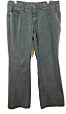 Faded Glory Womens 16 Black Boot Cut Denim Jeans