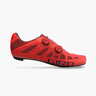 giro red cycling shoes