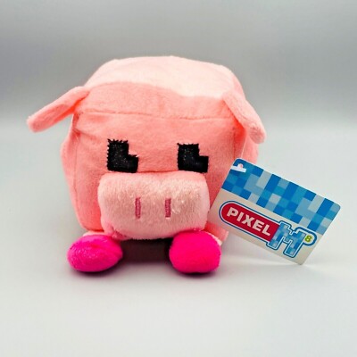 Nanco Pixel M8 Plush Pink Pig Stuffed Animal Toy NWT
