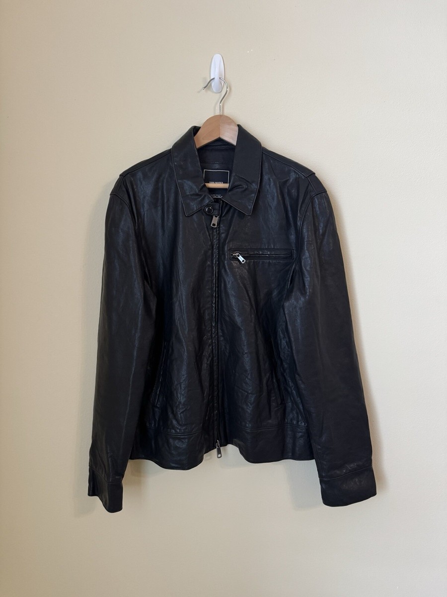 TODD SNYDER 黒 レザー ジャケット Todd Snyder Leather Cafe Racer Jacket Black Large | eBay